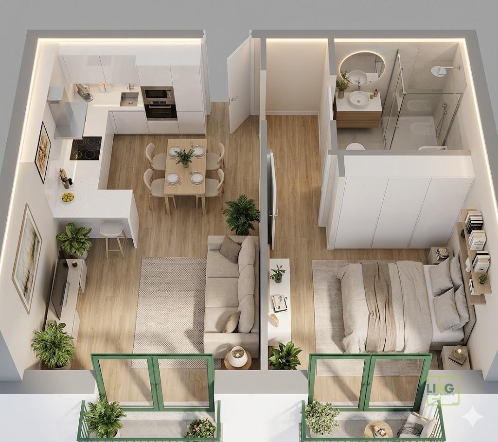 T1 Novo na Covilhã | Eficiência A+ com Painéis Fotovoltaicos