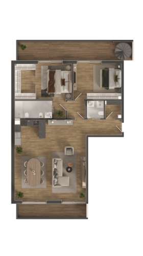 Apartamentos T2 Novo, com garagem e piscina em Olhão