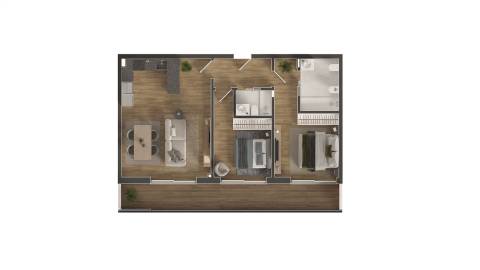 Apartamento T2 Novo, com garagem e piscina em Olhão