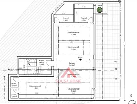 Apartamento T1 - Último Piso - Marrazes