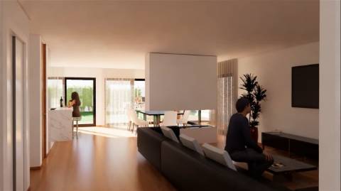 Moradia V5, em construção no centro da Póvoa de Varzim para venda