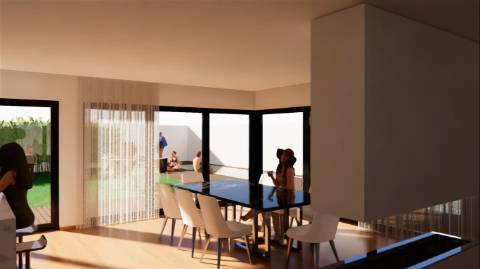 Moradia V5, em construção no centro da Póvoa de Varzim para venda