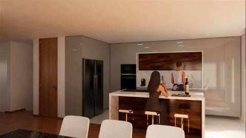 Moradia V5, em construção no centro da Póvoa de Varzim para venda