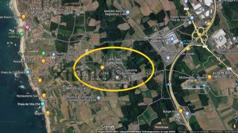 Terreno para construção, com 2500 m2, em Vila Chã