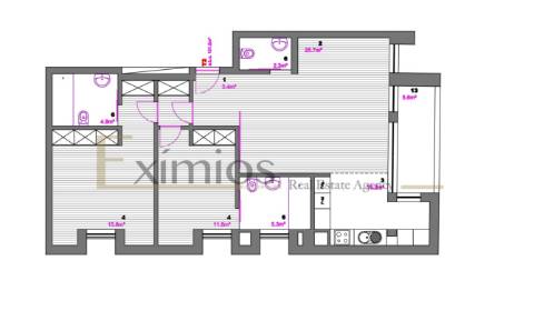 Apartamento T2 novo, na Póvoa de Varzim