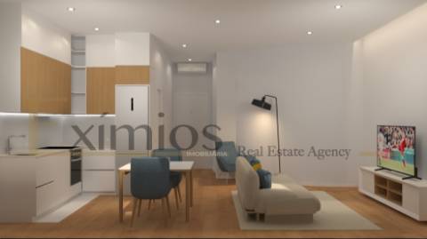 Empreendimento em construção, no centro da cidade, em Póvoa de Varzim