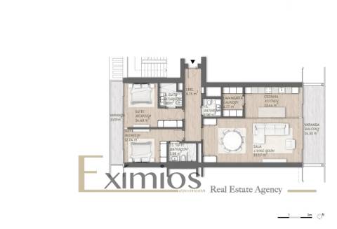 Apartamento T2, em construção, em Vilamoura