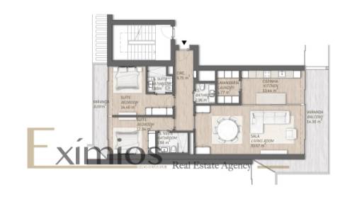 Apartamento T2, em construção, em Vilamoura