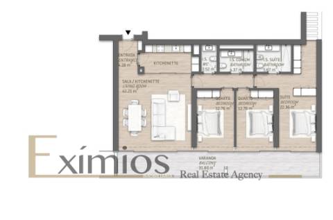 Apartamento T3, em construção, em Vilamoura