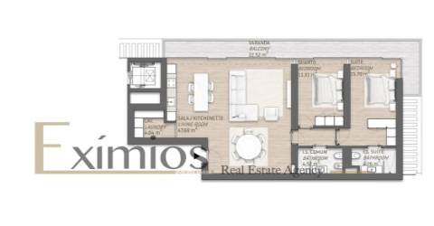 Apartamento T2, em construção, em Vilamoura