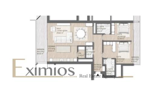 Apartamento T2, em construção, em Vilamoura