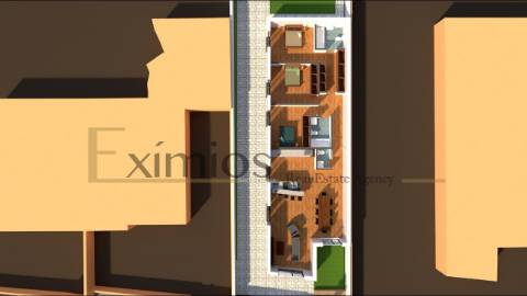 Moradia térrea V3, em construção, em Aver-o-Mar