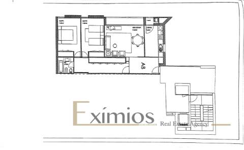 Apartamento T2 com garagem para dois carros, na Póvoa de Varzim