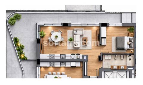 Apartamento T1 Venda em Faro (Sé e São Pedro),Faro