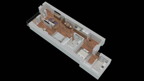 Apt. T1 c/ Varanda  a 190 mt  Est. do Metro S. Bento - Centro Histórico Porto