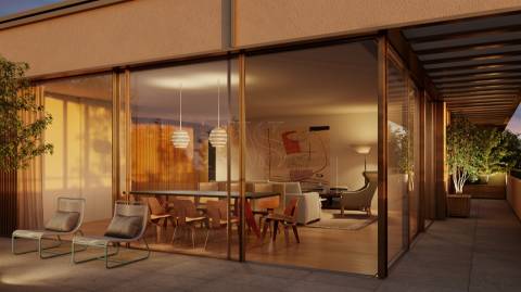 Apartamento T4 +  Varanda de 45m2 - Condominio Fechado na Boavista