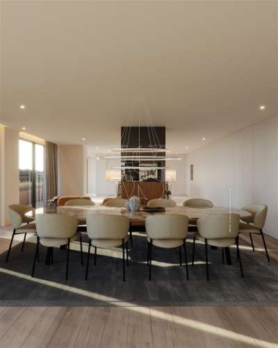 Apartamento luxo  c/33mt de frente de Rio e 333m2. Junto à Foz.