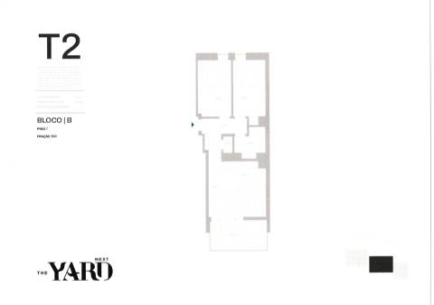 Apartamento  T2 , varanda c/ 12 m2  - The YARD II (Jardins d´Arrábida)