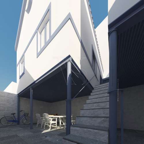 Prédio c/Projeto Aprovado. Vista sobre o Rio Douro. Zona Histórica do Porto