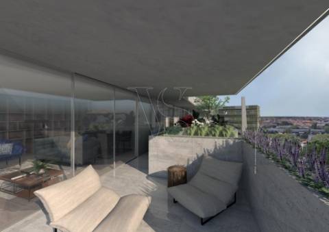 T3 Luxo c/ varanda e terraço privativo - Junto ao Norteshopping