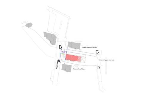 Terreno com Projeto Aprovado para Moradia de 4 Frentes