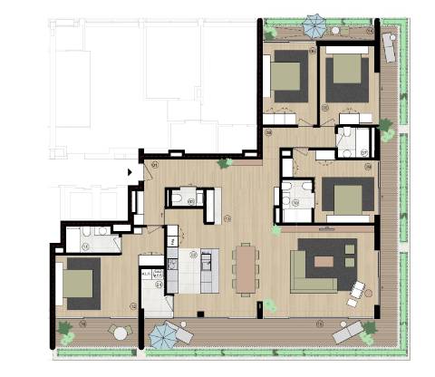 Cobertura T4 Exclusiva em Matosinhos Sul – Pronta a Habitar - 800 mt Praia de Matosinhos