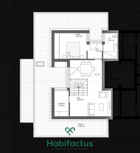 Apartamento T2 Duplex - Viseu