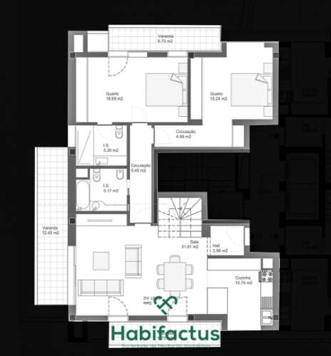 Apartamento T2 Duplex - Viseu