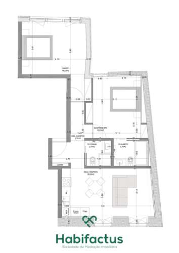 Apartamento T2 novo em Viseu