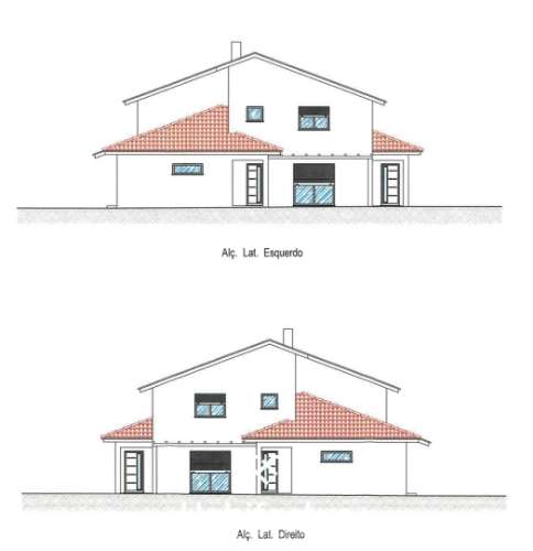 Dois lotes Urbanos, em Tondela, com projecto de duas moradias geminadas