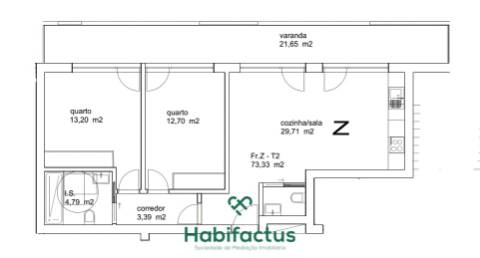 Apartamento T2 no centro de Tondela