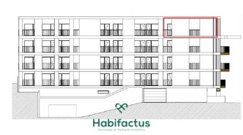 Apartamento T3 no centro de Tondela com vista para a Serra