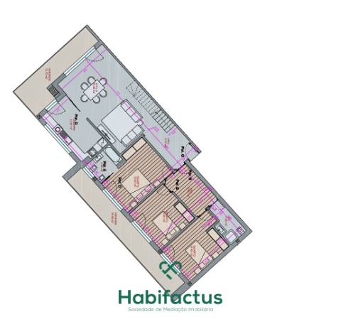 Apartamento T3 duplex de luxo - Viseu