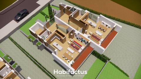 Moradia Geminada T4 com aquitectura contemporânea à Venda – Viseu