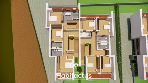 Moradia Geminada T4 com aquitectura contemporânea à Venda – Viseu