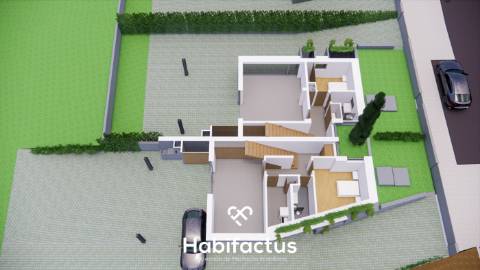 Moradia Geminada T4 com aquitectura contemporânea à Venda – Viseu