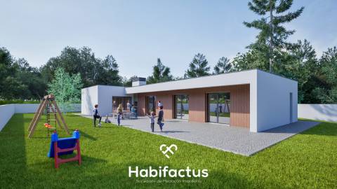 Terreno com moradia isolada T3 chave na mão em Viseu