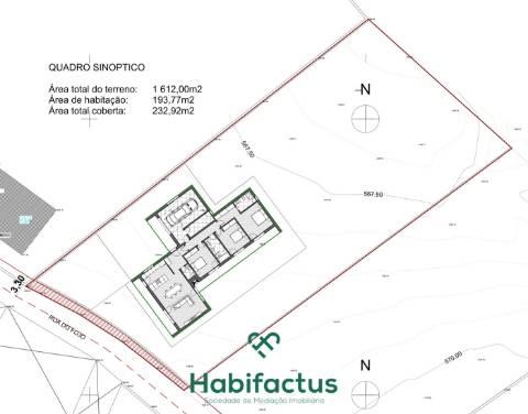 Terreno com moradia isolada T3 chave na mão em Viseu