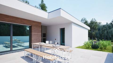 Terreno com moradia isolada T3 chave na mão em Viseu