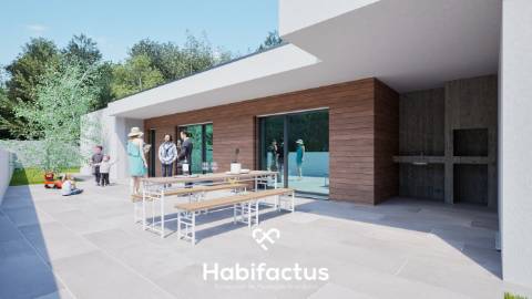 Terreno com moradia isolada T3 chave na mão em Viseu