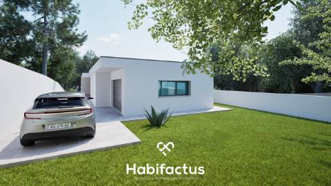 Terreno com moradia isolada T3 chave na mão em Viseu