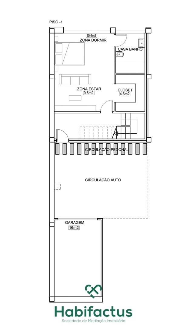 Apartamento T2 +1 a dois minutos do centro de Viseu