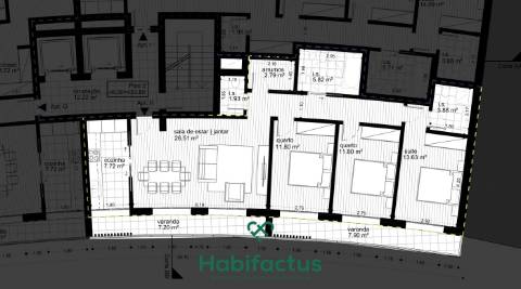 Apartamento T3 em construção - Viseu