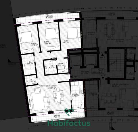 Apartamento T3 em Viseu...Ótima Localização
