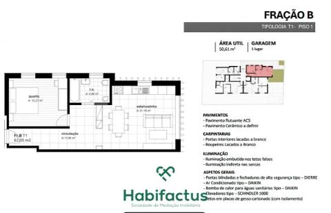 Apartamento T1 | Centro da Cidade