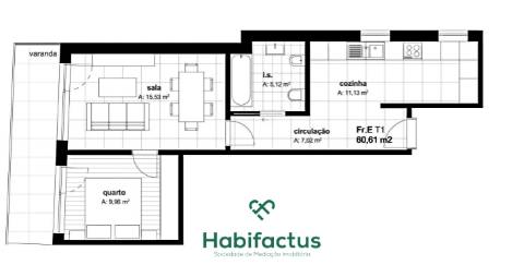 Apartamento T1 | Centro da Cidade