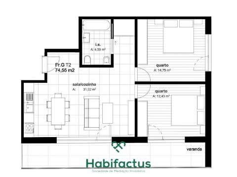 Apartamento T2 | Centro da Cidade