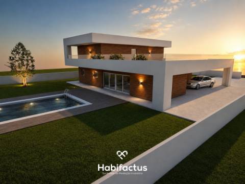 Moradia de Luxo em Tondela | Lote 1.161 m² | Terraço panorâmico de 161 m² | 3 Suites | Vistas Serra