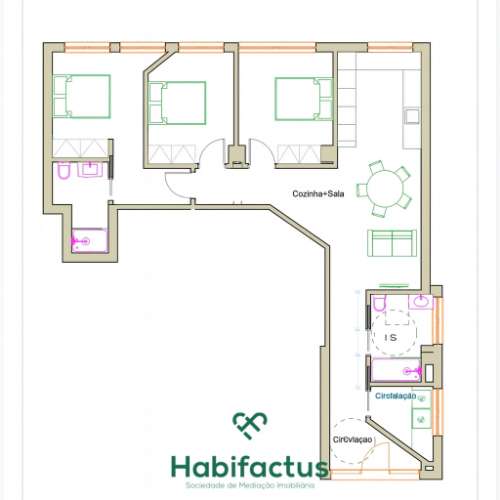 Apartamento T3 totalmente novo - Abraveses