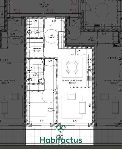 Apartamento T1 novo - Viseu